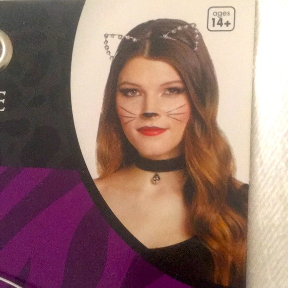 Halloween Rhinestone Cat Ears Headband - Picture 4 of 7